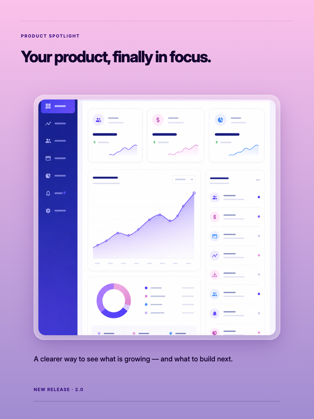 Product Halo — Gradient Showcase carousel template preview