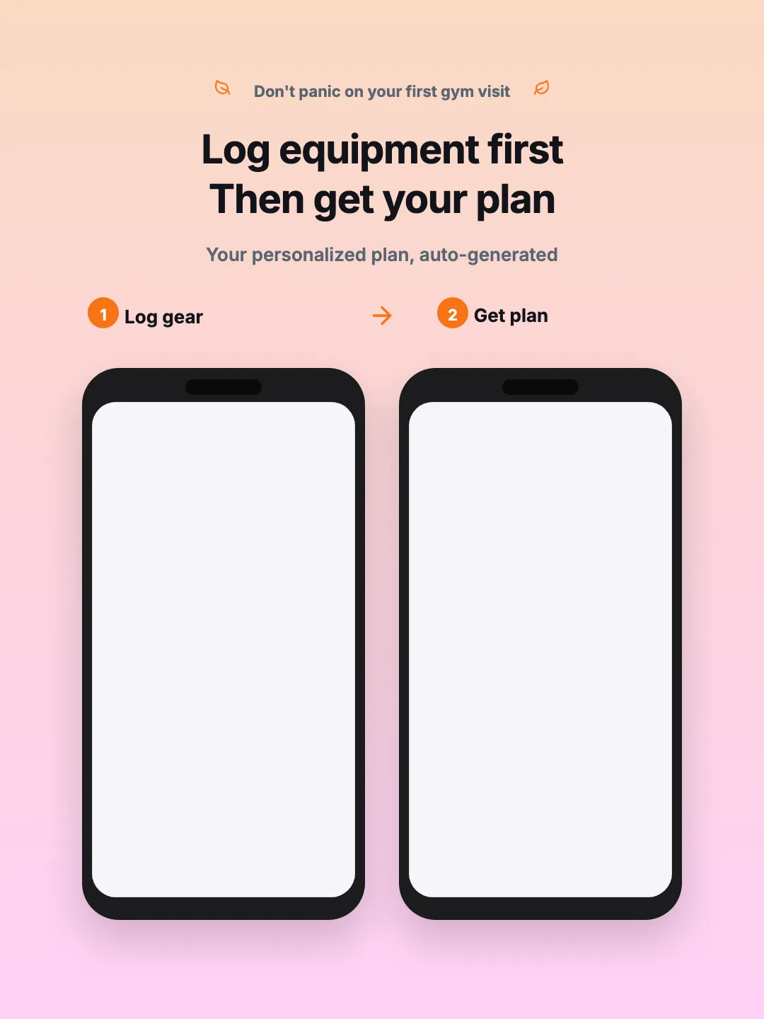 Gym Log Gear Then Plan carousel template preview