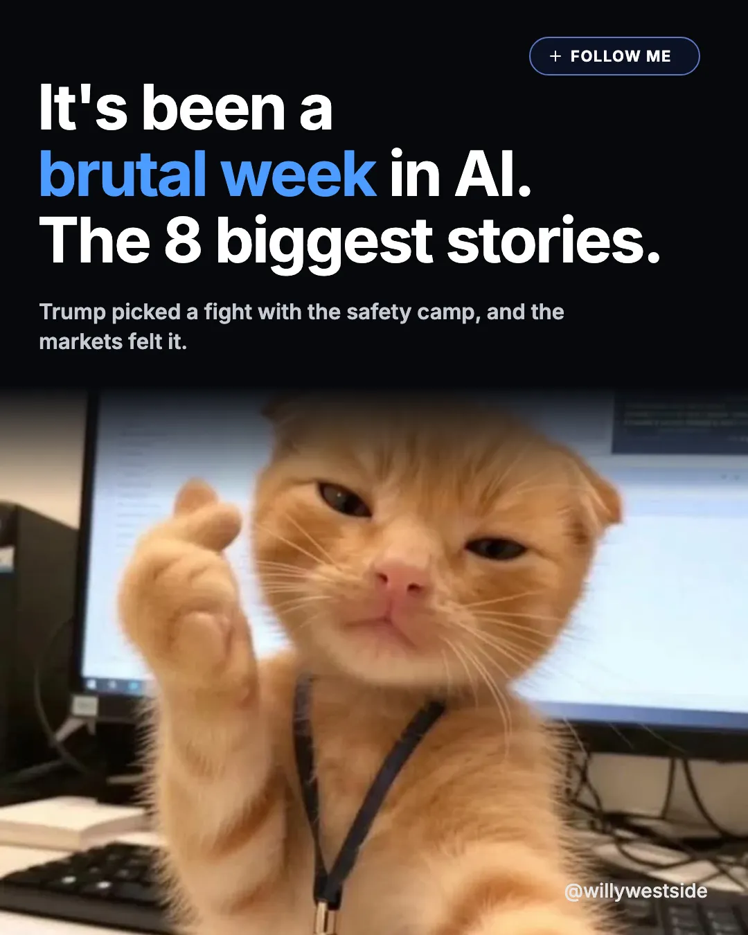 Dark News Hero Poster carousel template preview