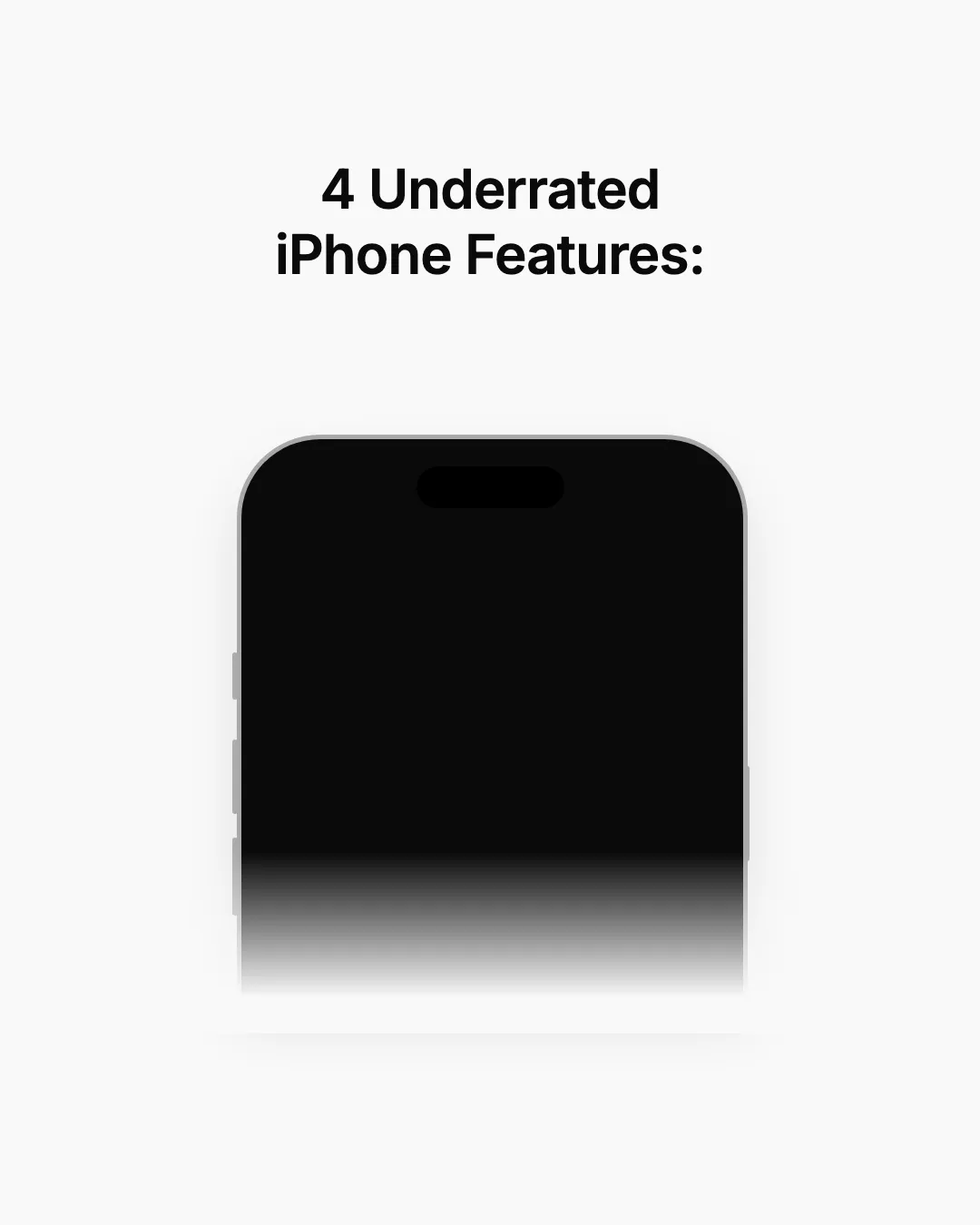 Title Over Fading Phone Poster carousel template preview