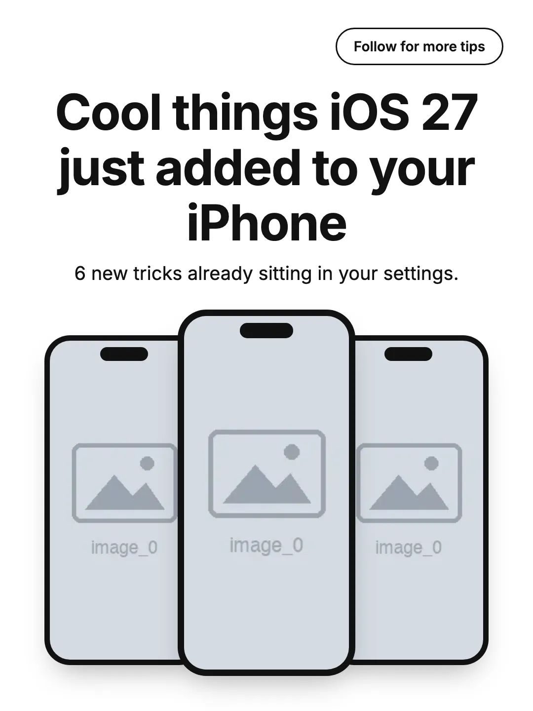 Three-Phone Teaser Cover carousel template preview